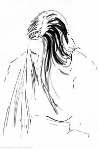 Girl reading on a train